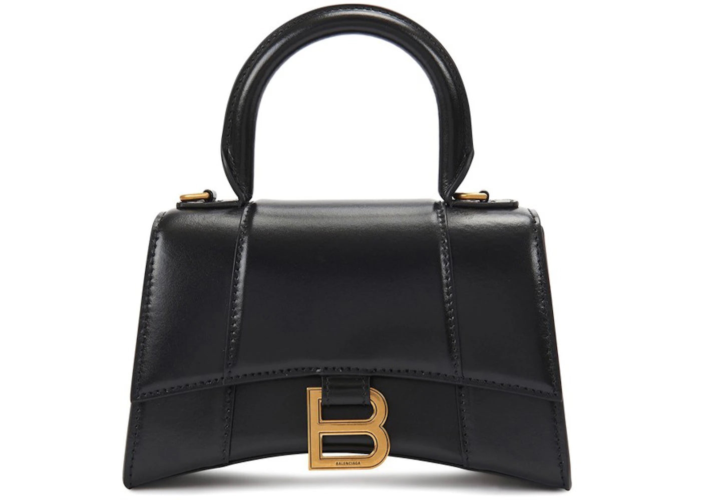 Balenciaga Hourglass Top Handle XS Black