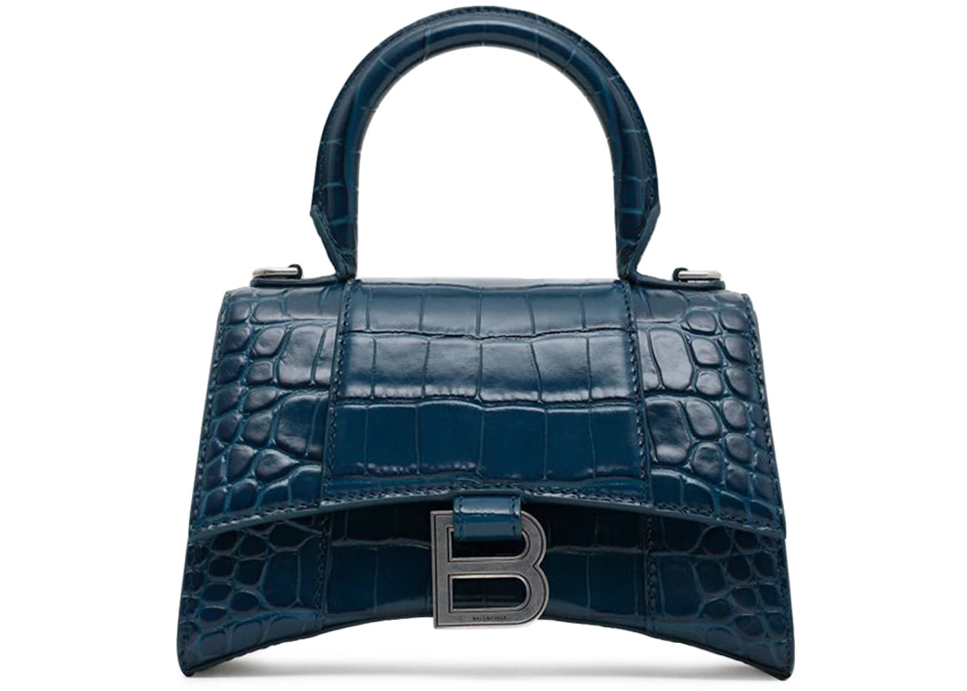 Balenciaga Hourglass Top Handle XS Dark Blue