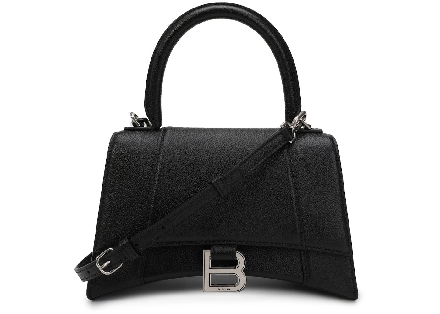 Balenciaga Hourglass Tote Bag S Black