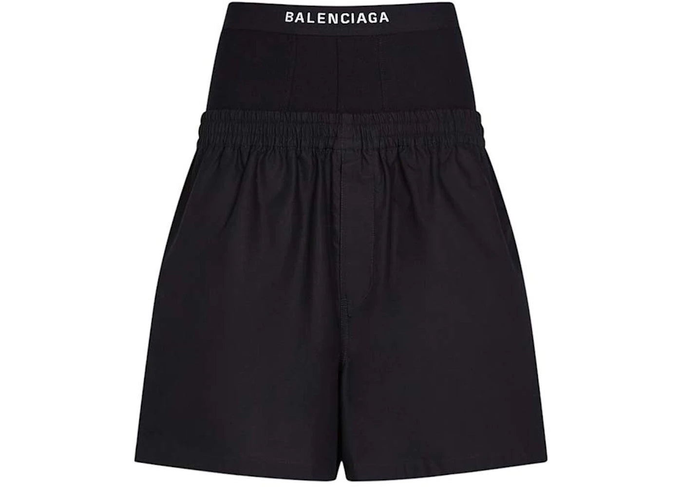 Balenciaga Hybrid Boxer Shorts Black