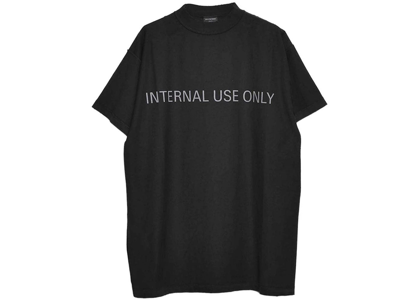 Balenciaga Inside Out T-Shirt Faded Black