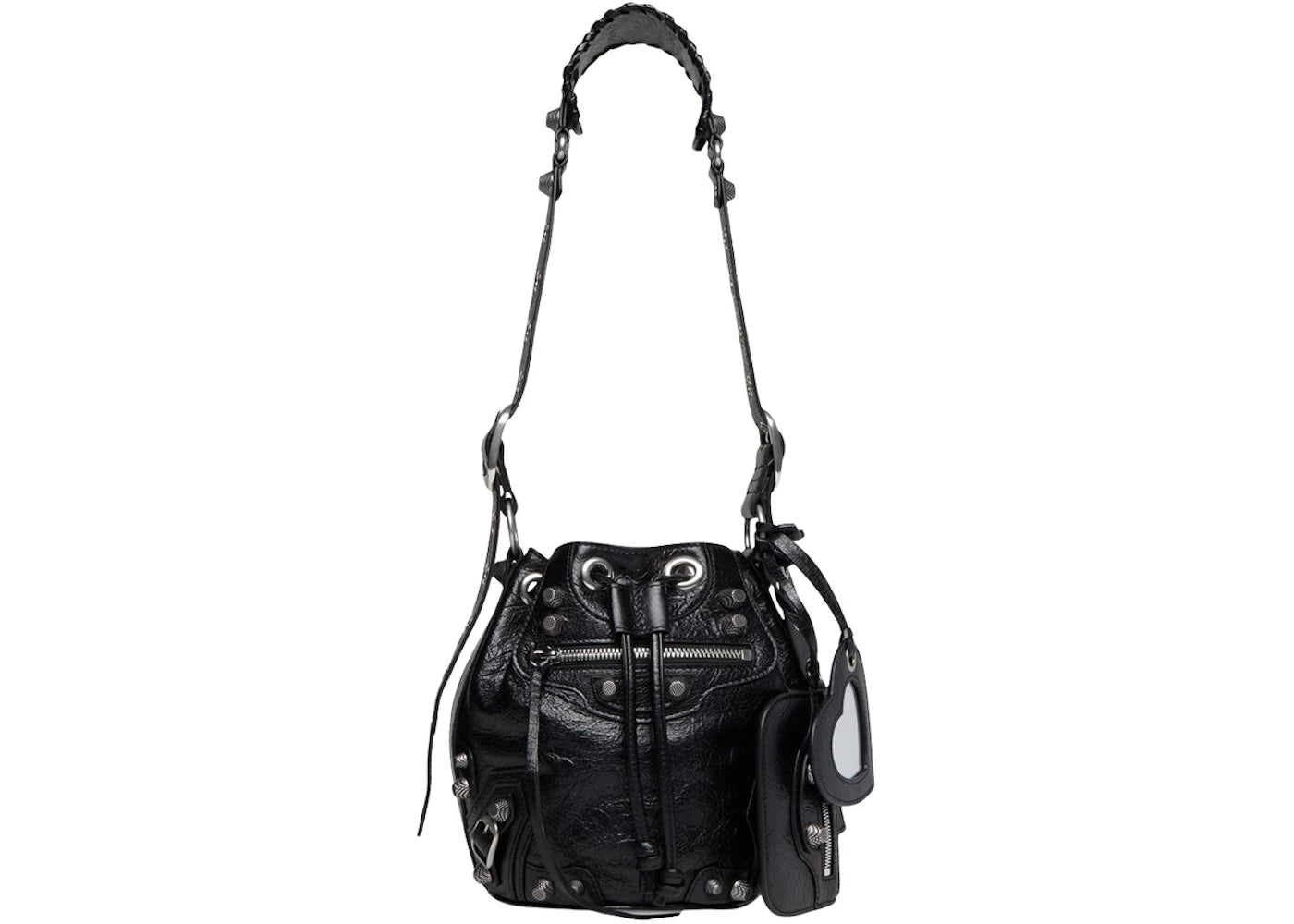 Balenciaga Le Cagole Bucket Bag XS Black Arena