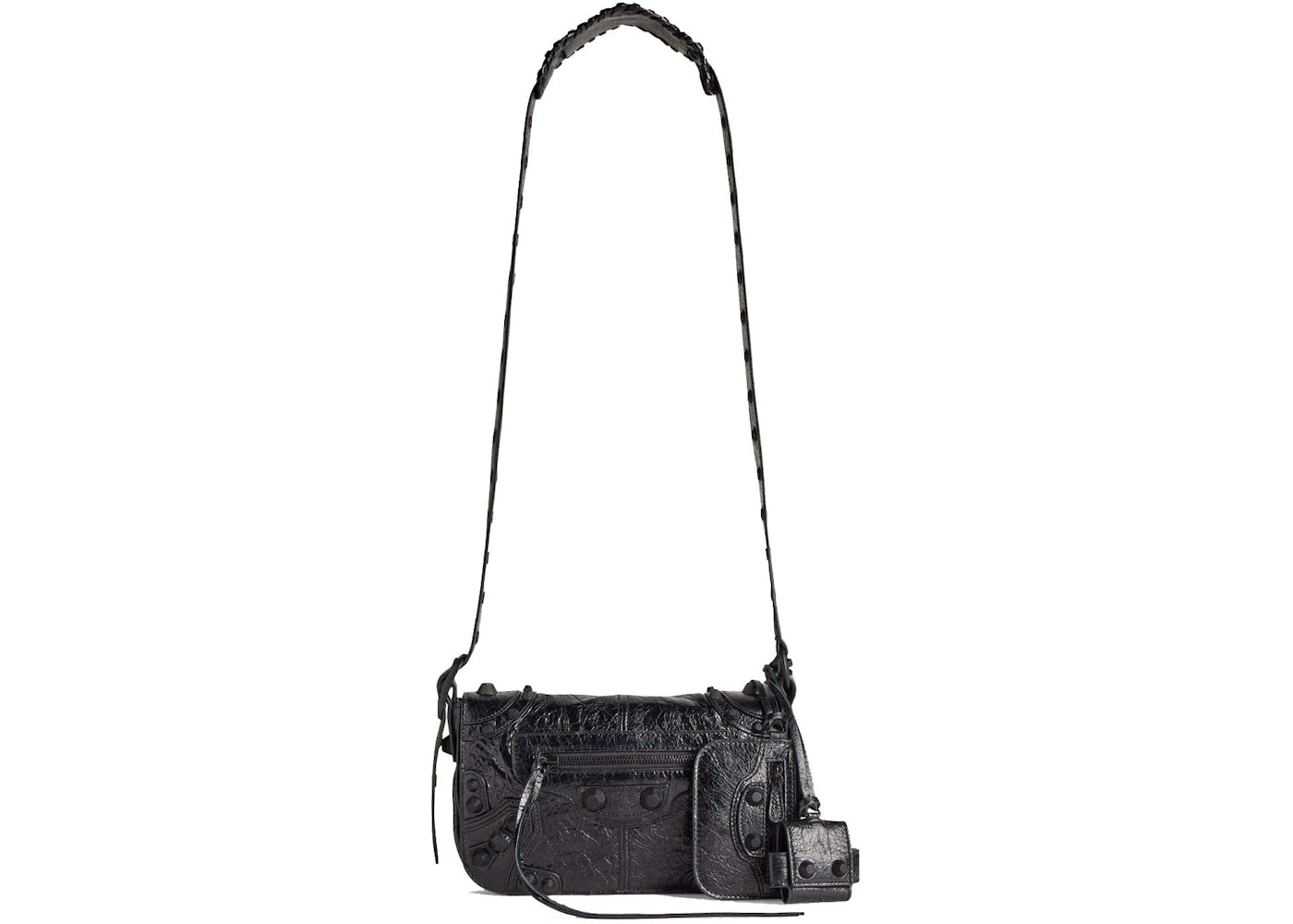 Balenciaga Le Cagole Mens XS Flap Bag Black