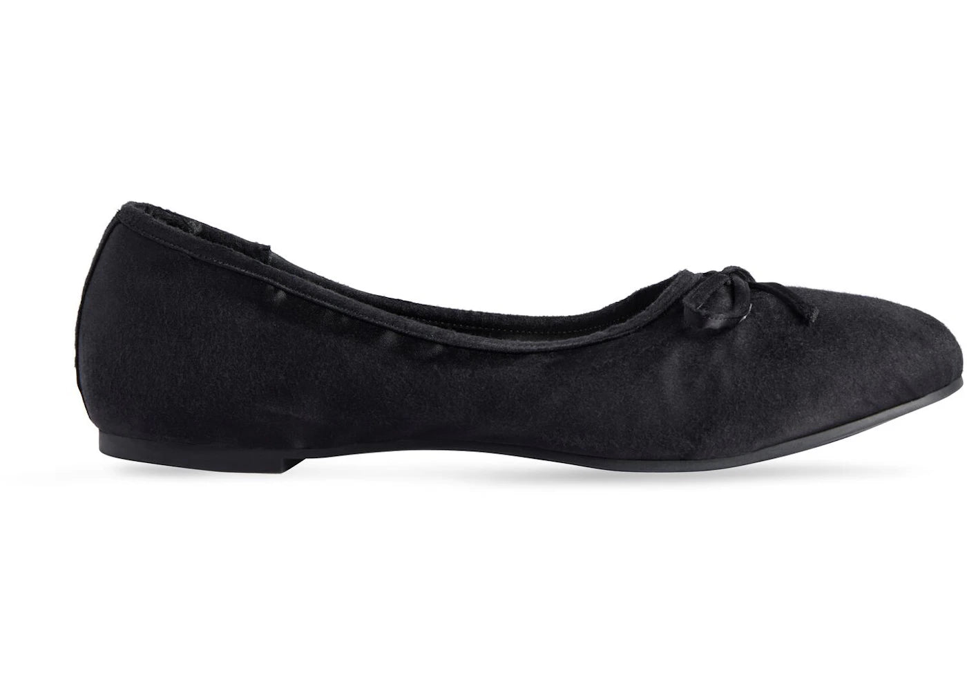 Balenciaga Leopold Ballerina Black Satin (Women's)