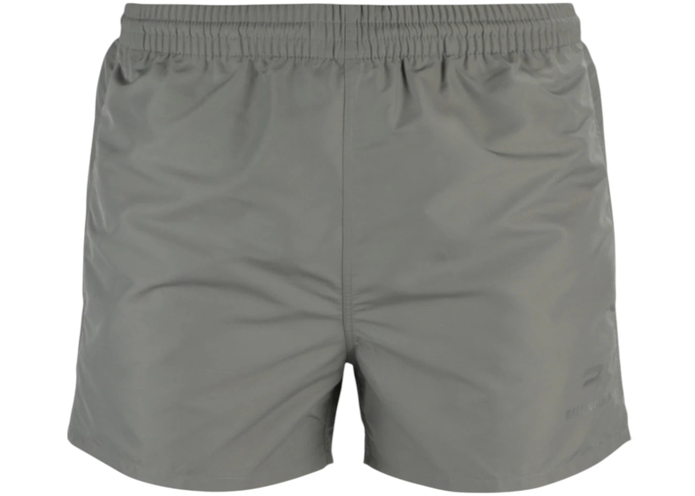 Balenciaga Logo Printed Swim Shorts Grey