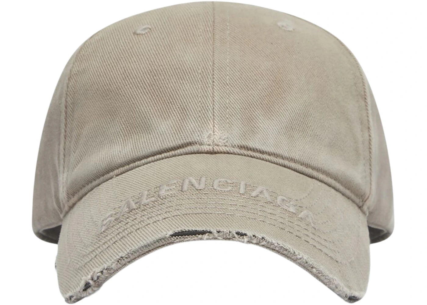 Balenciaga Logo Visor Cap Dark Beige/Dark Beige