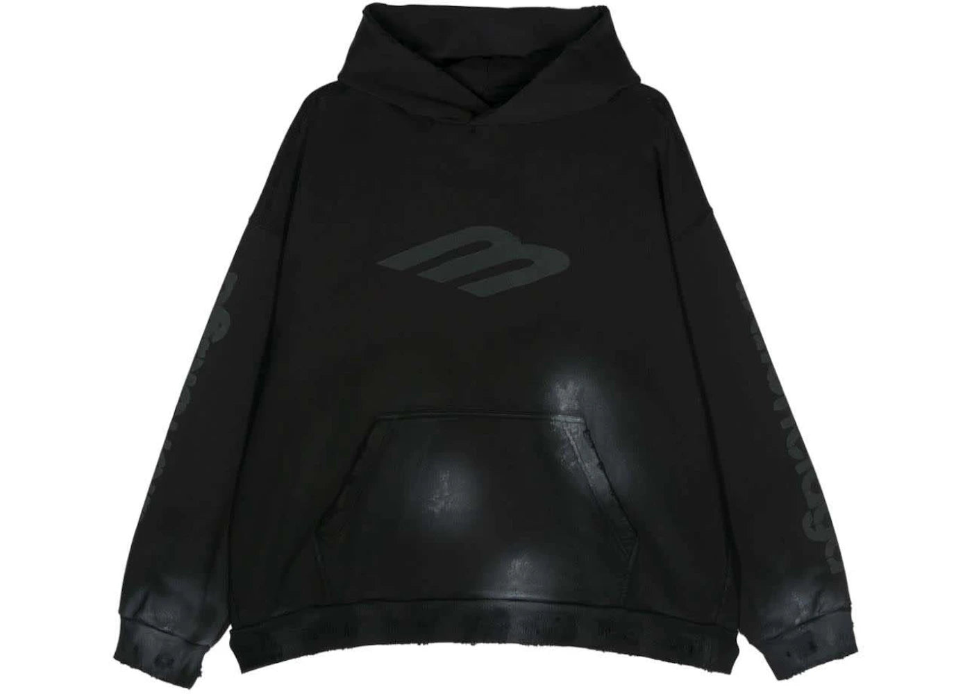 Balenciaga Medium Fit Hoodie Faded Black