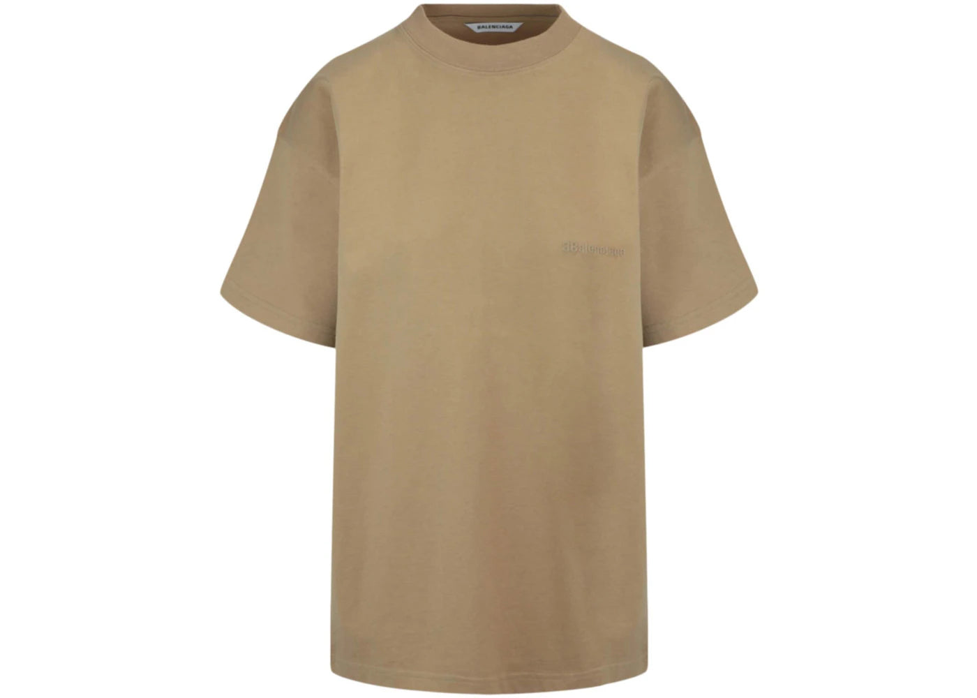 Balenciaga Medium Fit Logo T-Shirt Oat
