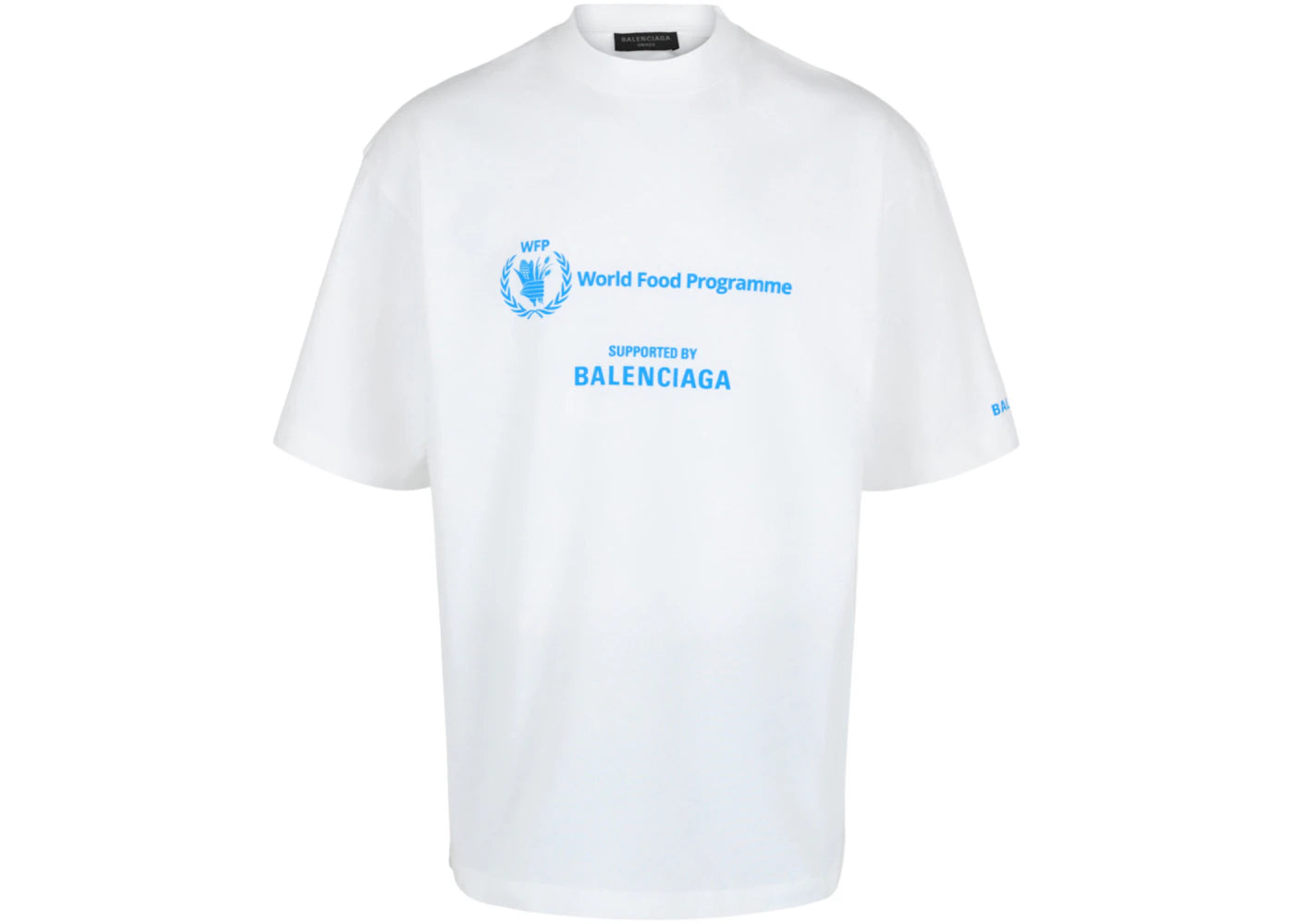Balenciaga Medium Fit S/S T-shirt White/Blue