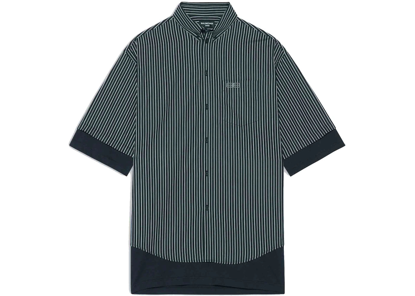 Balenciaga Mens BB Icon Layered Shirt Black