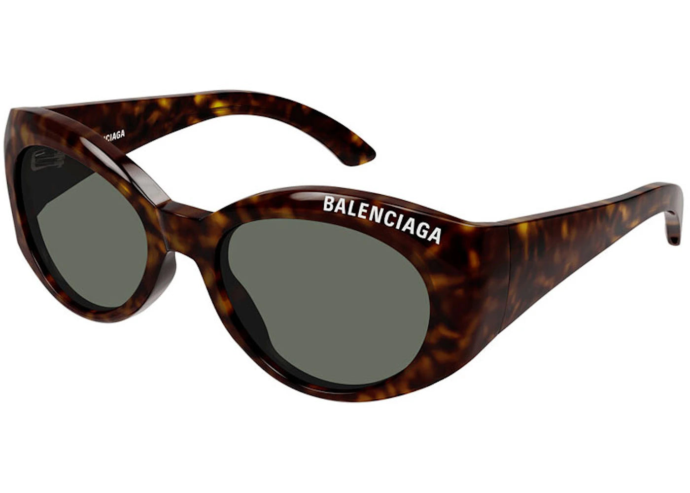 Balenciaga Oval Sunglasses Havana/Grey (BB0267S)