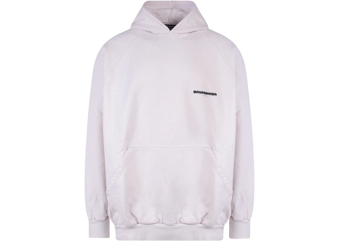 Balenciaga Oversize Cotton Sweatshirt Beige