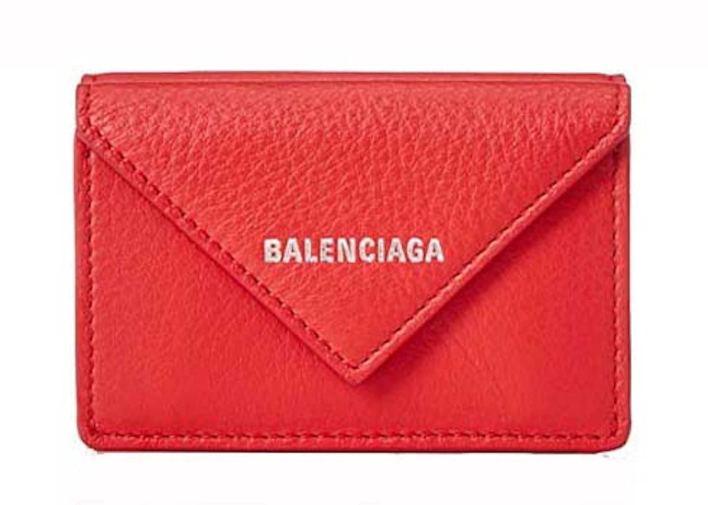 Balenciaga Paper ZA Mini Wallet Red