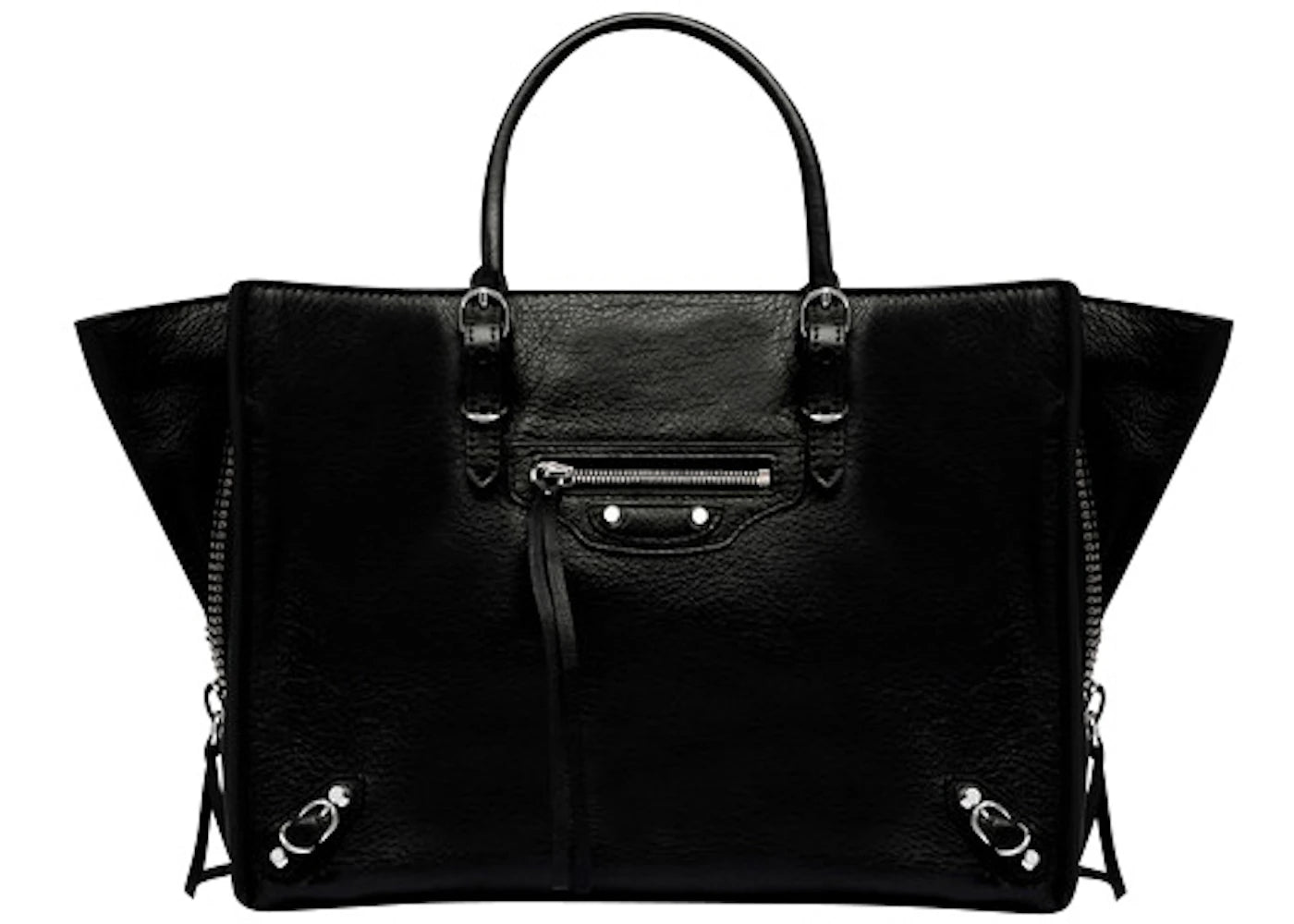 Balenciaga Papier A6 Zip Around Black