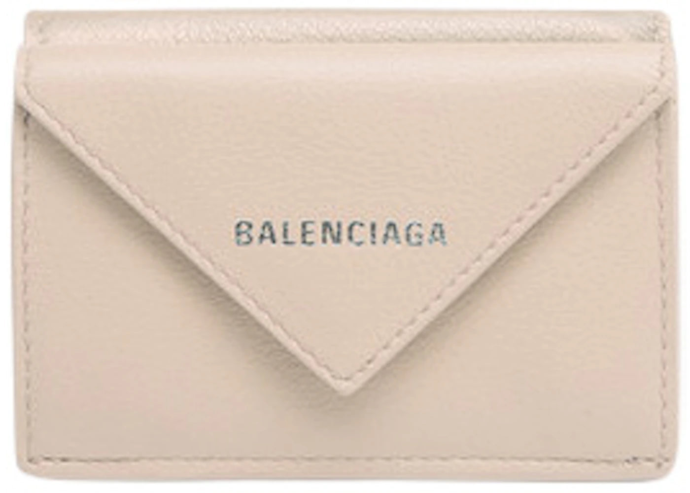 Balenciaga Papier Wallet Mini Beige Tapioca