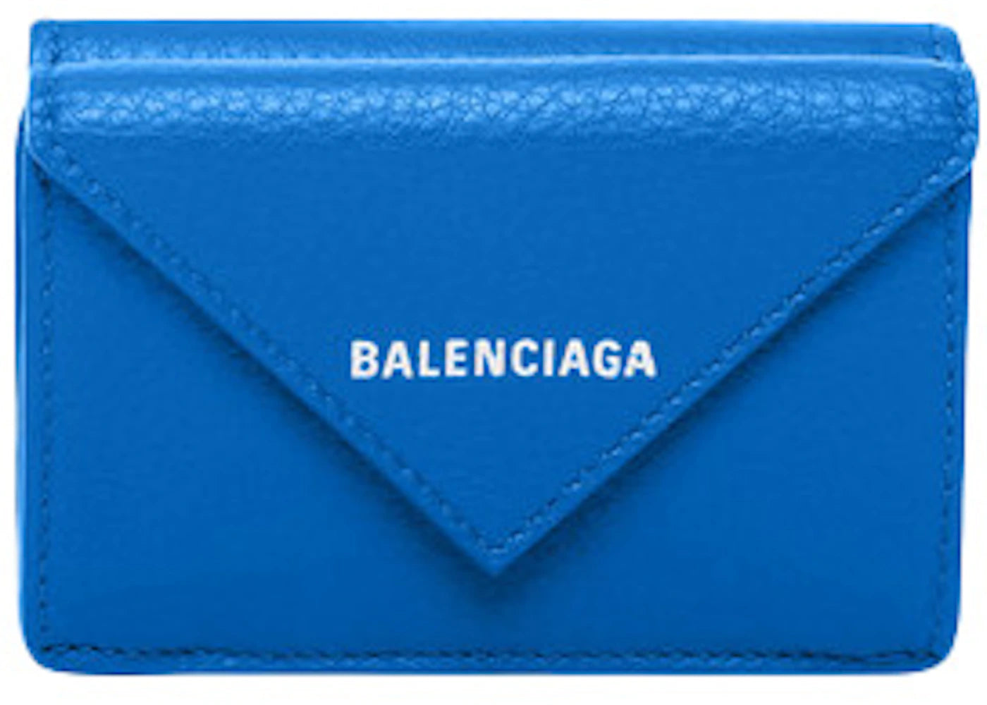 Balenciaga Papier Wallet Mini Bleu Ocean