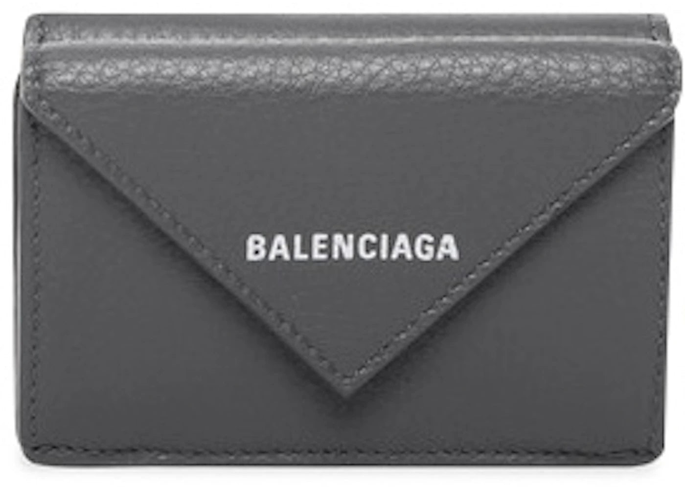 Balenciaga Papier Wallet Mini Gris Fossile