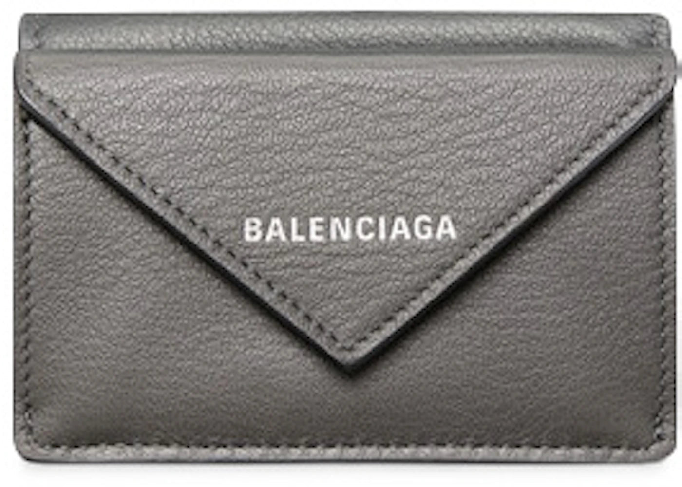 Balenciaga Papier Wallet Mini Metal Grey