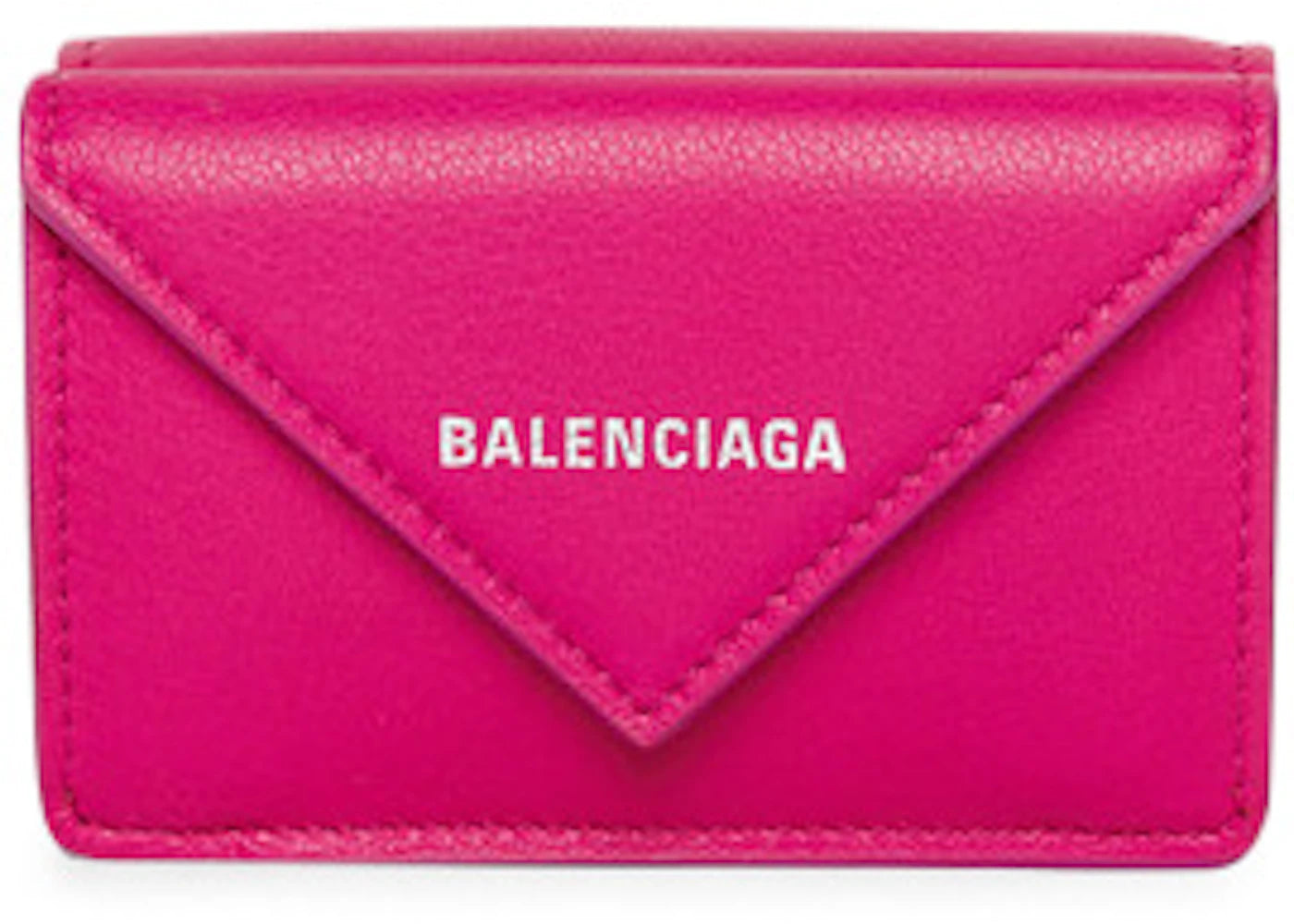 Balenciaga Papier Wallet Mini Rose Magenta