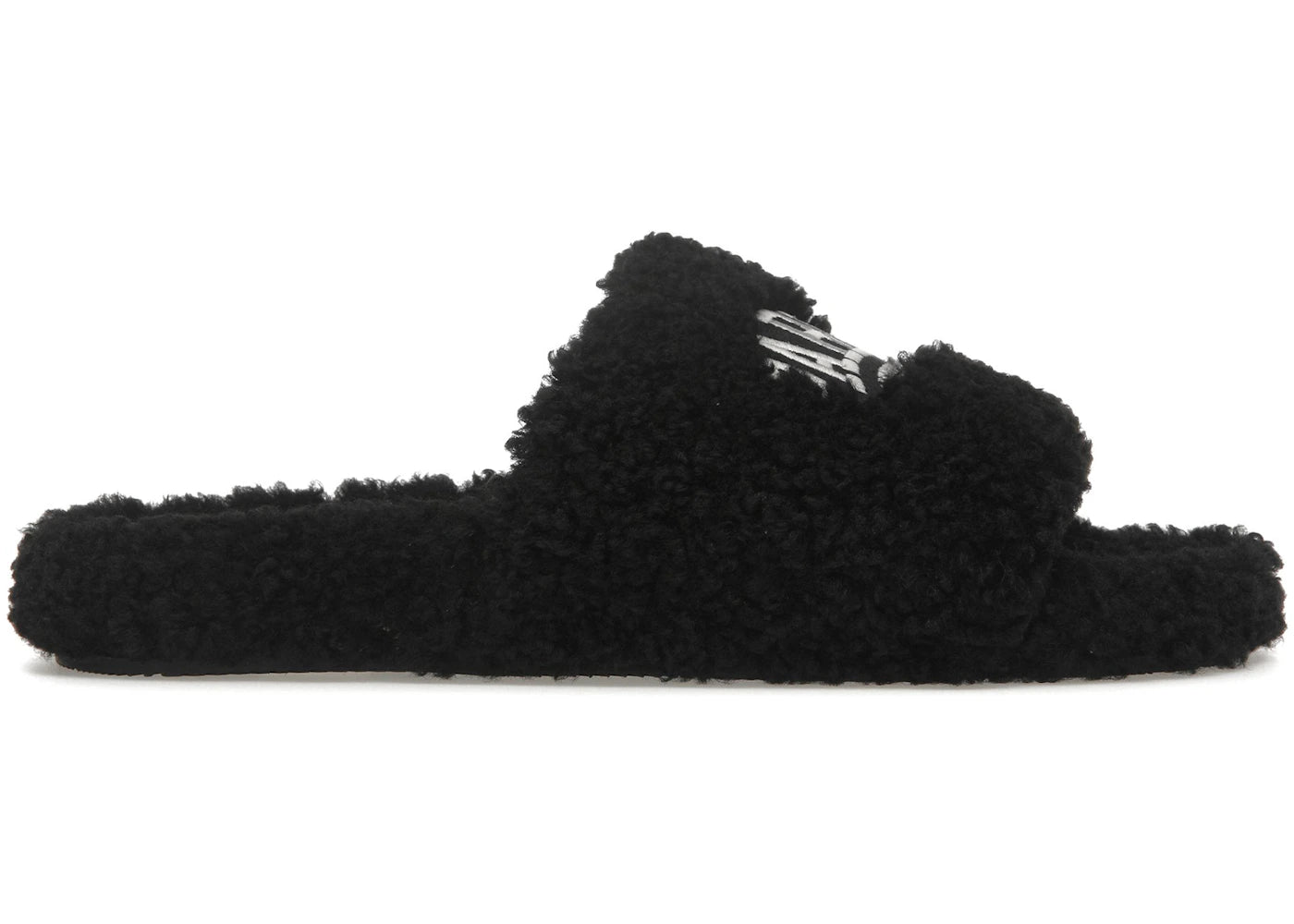 Balenciaga Paris Furry Slide Black