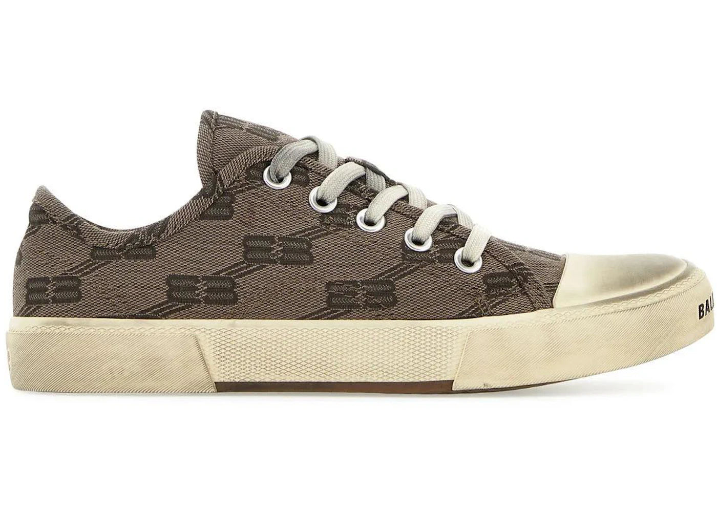 Balenciaga Paris Low Top BB Monogram Dark Beige Brown (Women's)