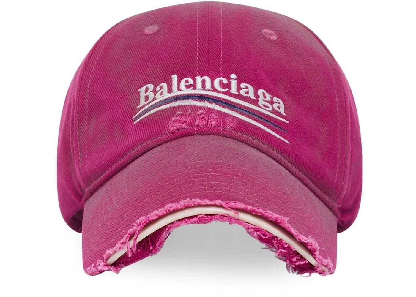 Balenciaga Political Campaign Distressed Cap Pink