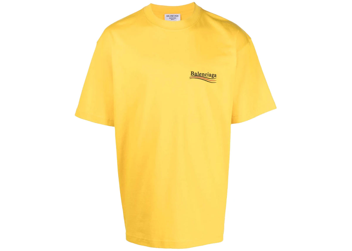 Balenciaga Political Campaign Large Fit T-Shirt Yellow/Red/Black