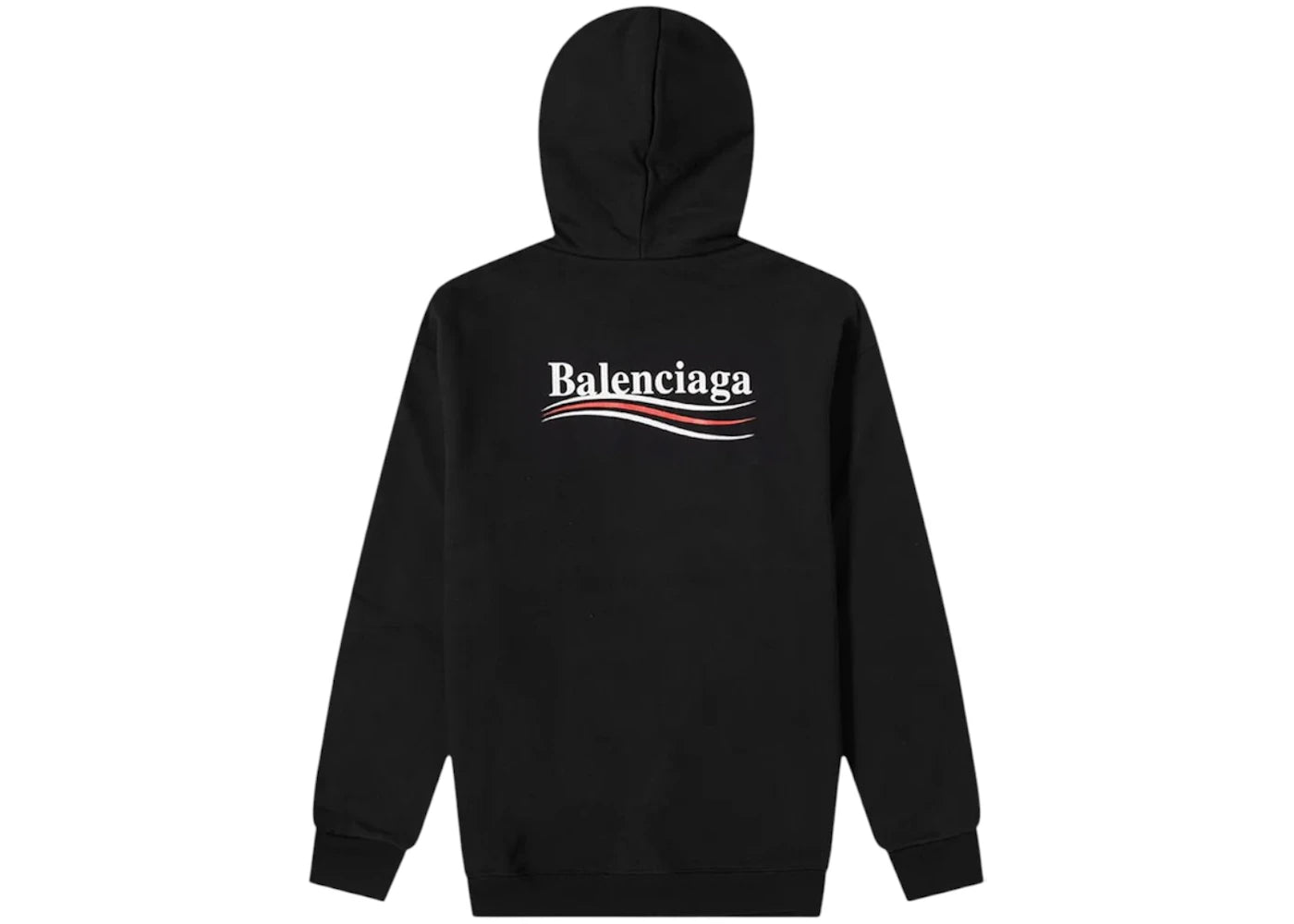 Balenciaga Political Campaign Logo Hoodie Black