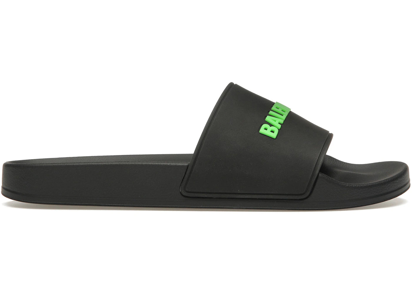 Balenciaga Pool Slide Black Fluo Green