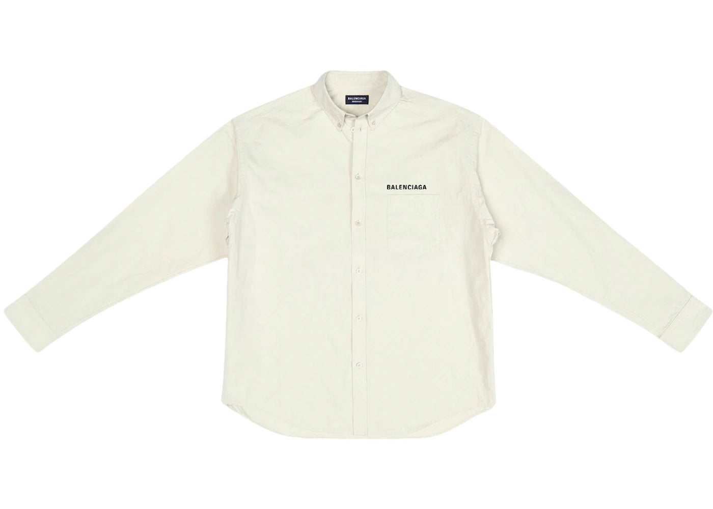 Balenciaga Property Large Fit Shirt Beige/Black