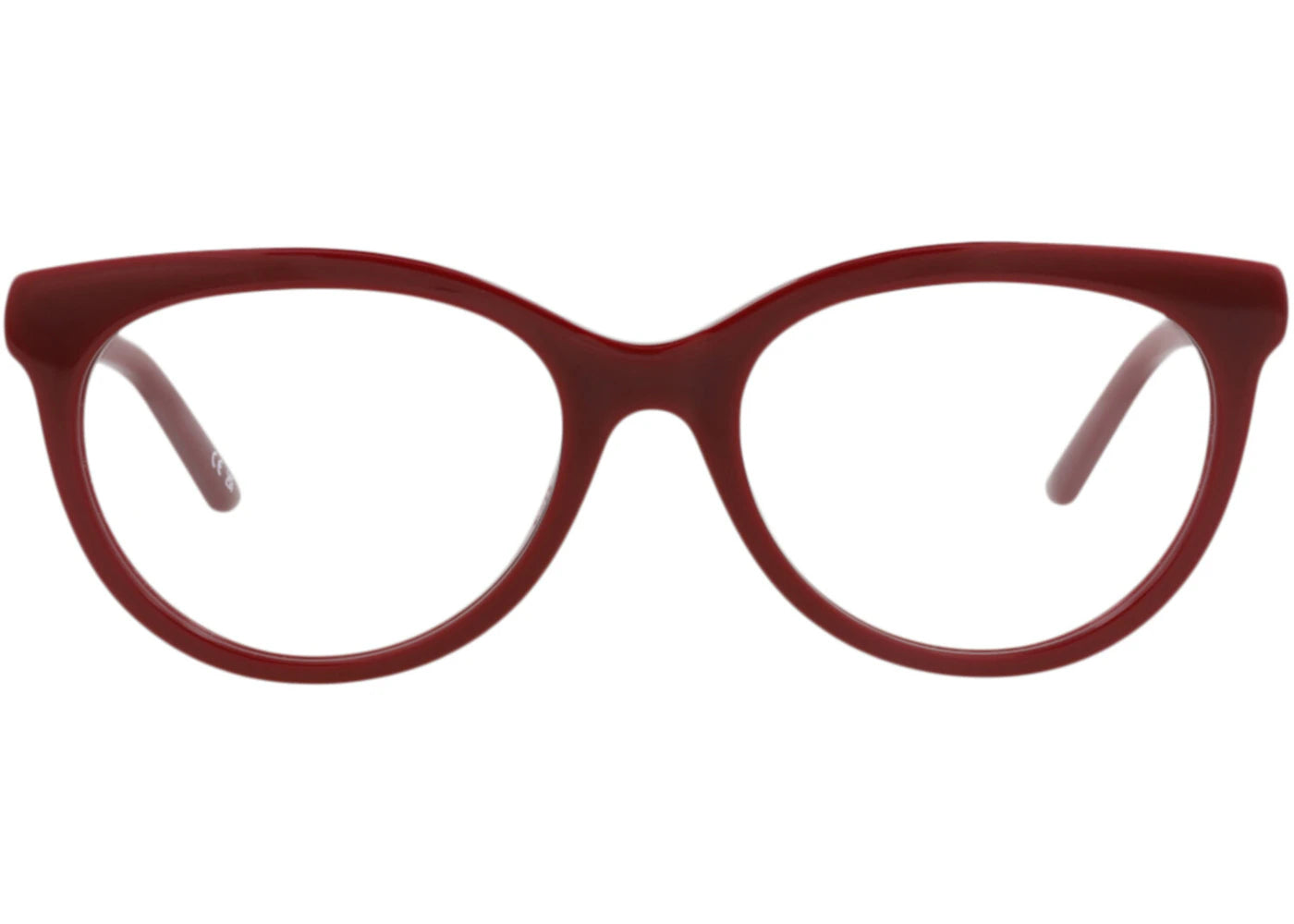 Balenciaga Round-Frame Acetate Optical Frames Burgundy Burgundy Transparent (BB0185O-30011863-003)