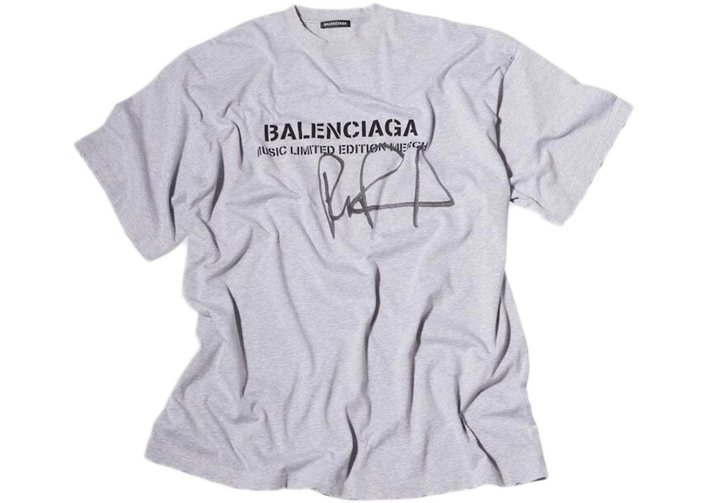 Balenciaga RuPaul Oversized T-shirt Heather Grey/Black