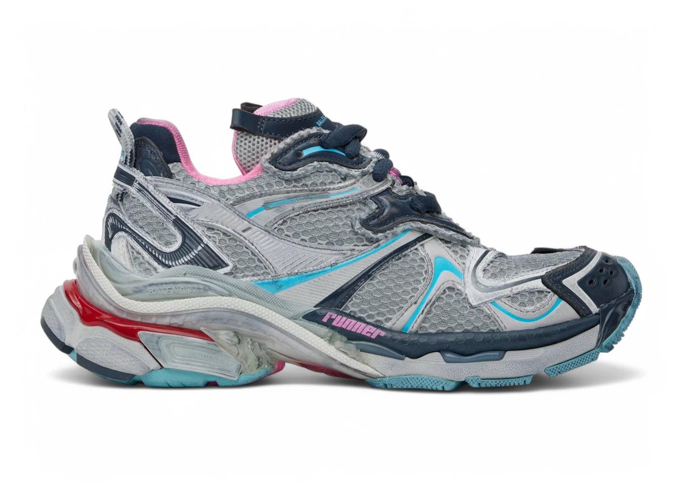 Balenciaga Runner 2.0 Grey Blue Pink Red (Women's)