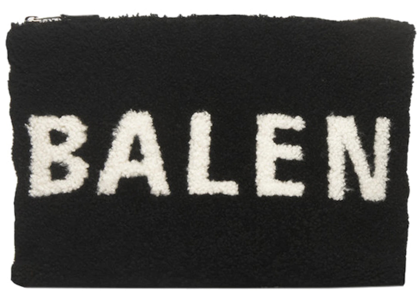 Balenciaga Shearling Pouch Black/White