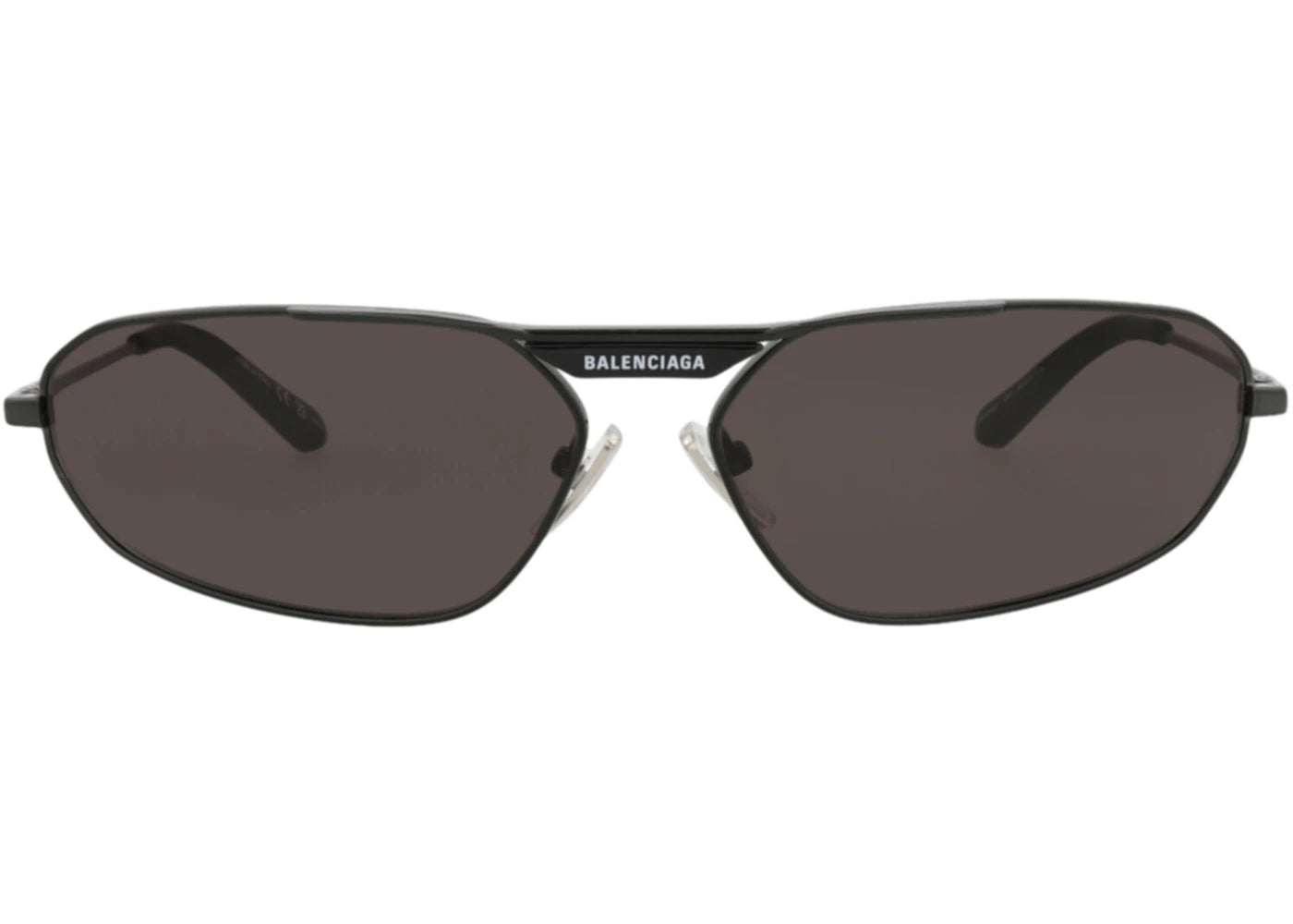 Balenciaga Shield-Frame Metal Sunglasses Grey Grey Grey (BB0245S-30013528-001)