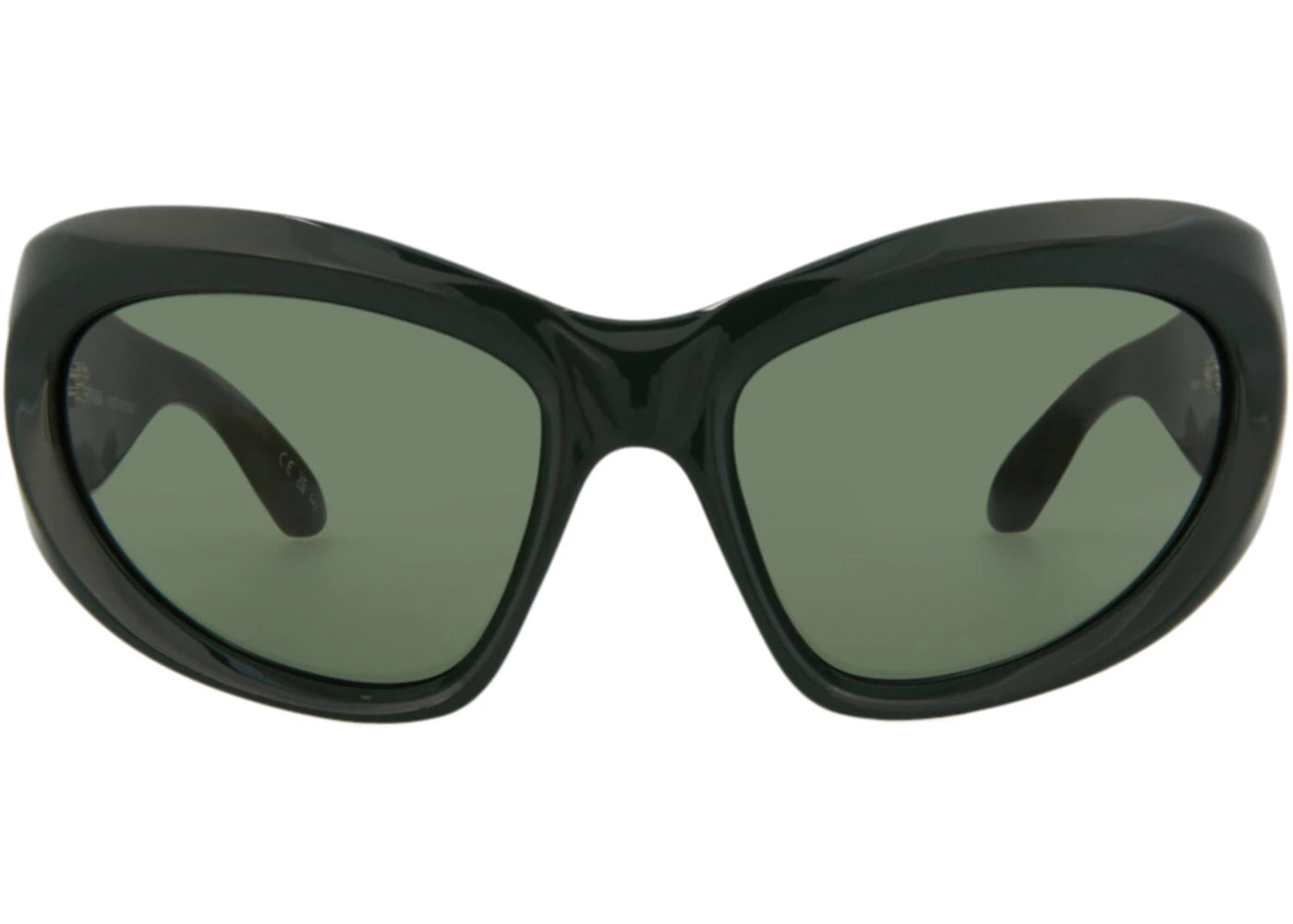 Balenciaga Shield Sunglasses Green/Green (BB0228S-30013403-002)
