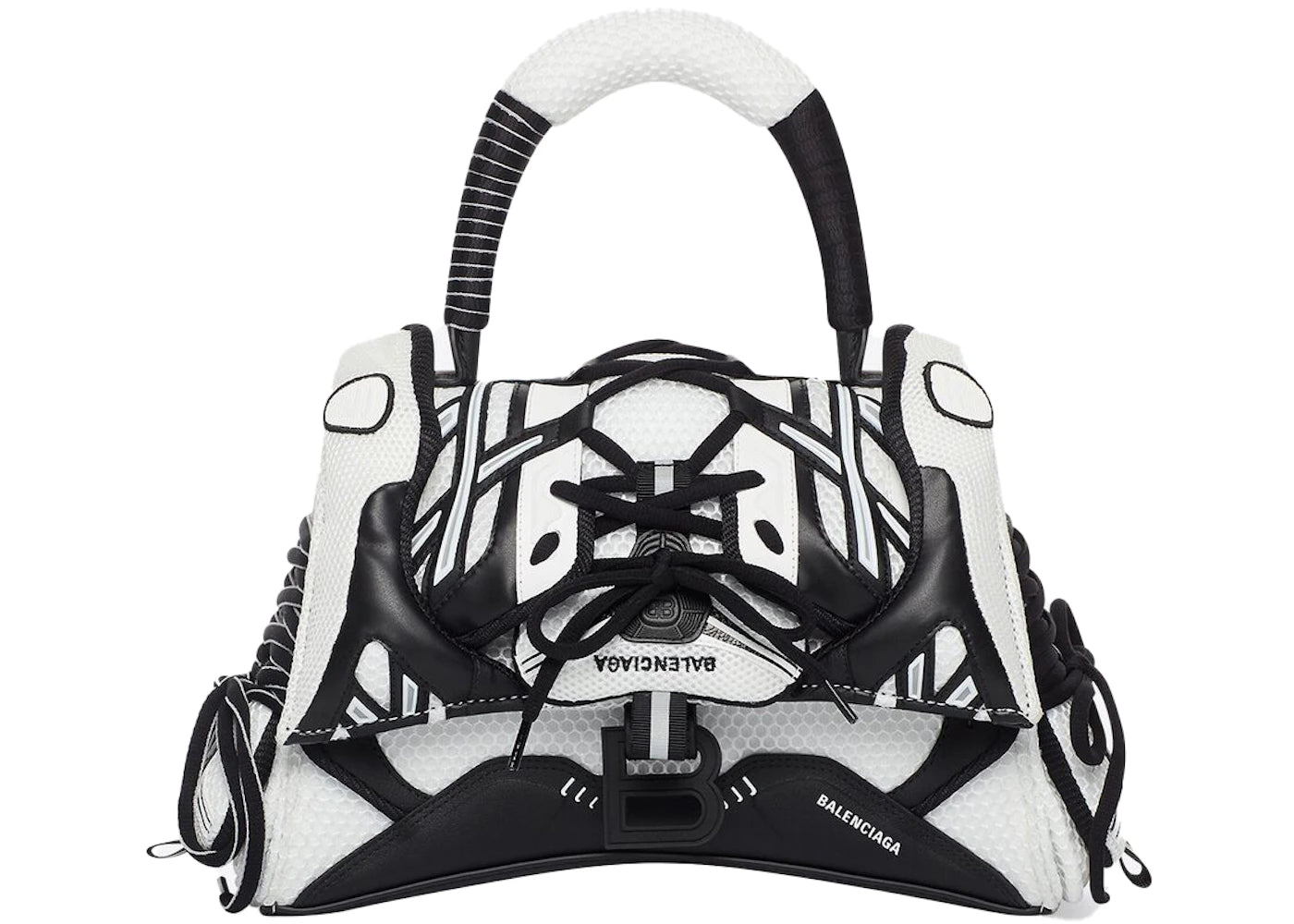 Balenciaga Sneakerhead Top Handle Small Black/White