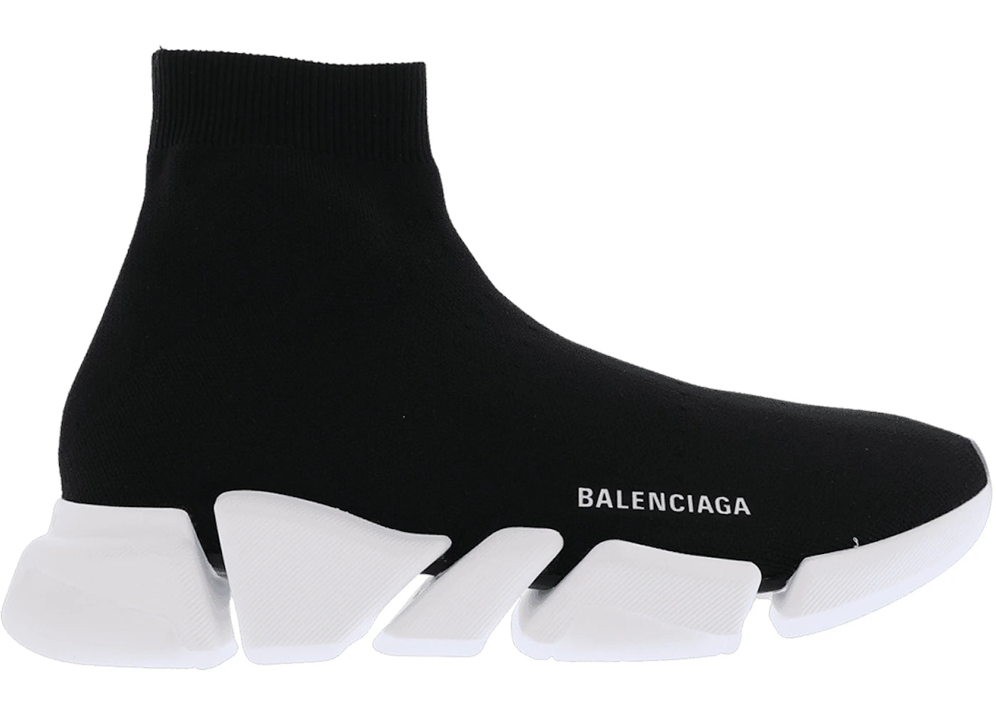 Balenciaga Speed 2.0 Black White Tansparent Sole