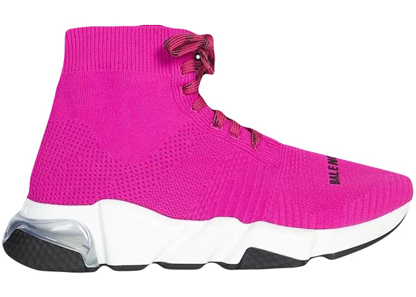 Balenciaga Speed Lace Up Magenta Clear Sole (Women's)