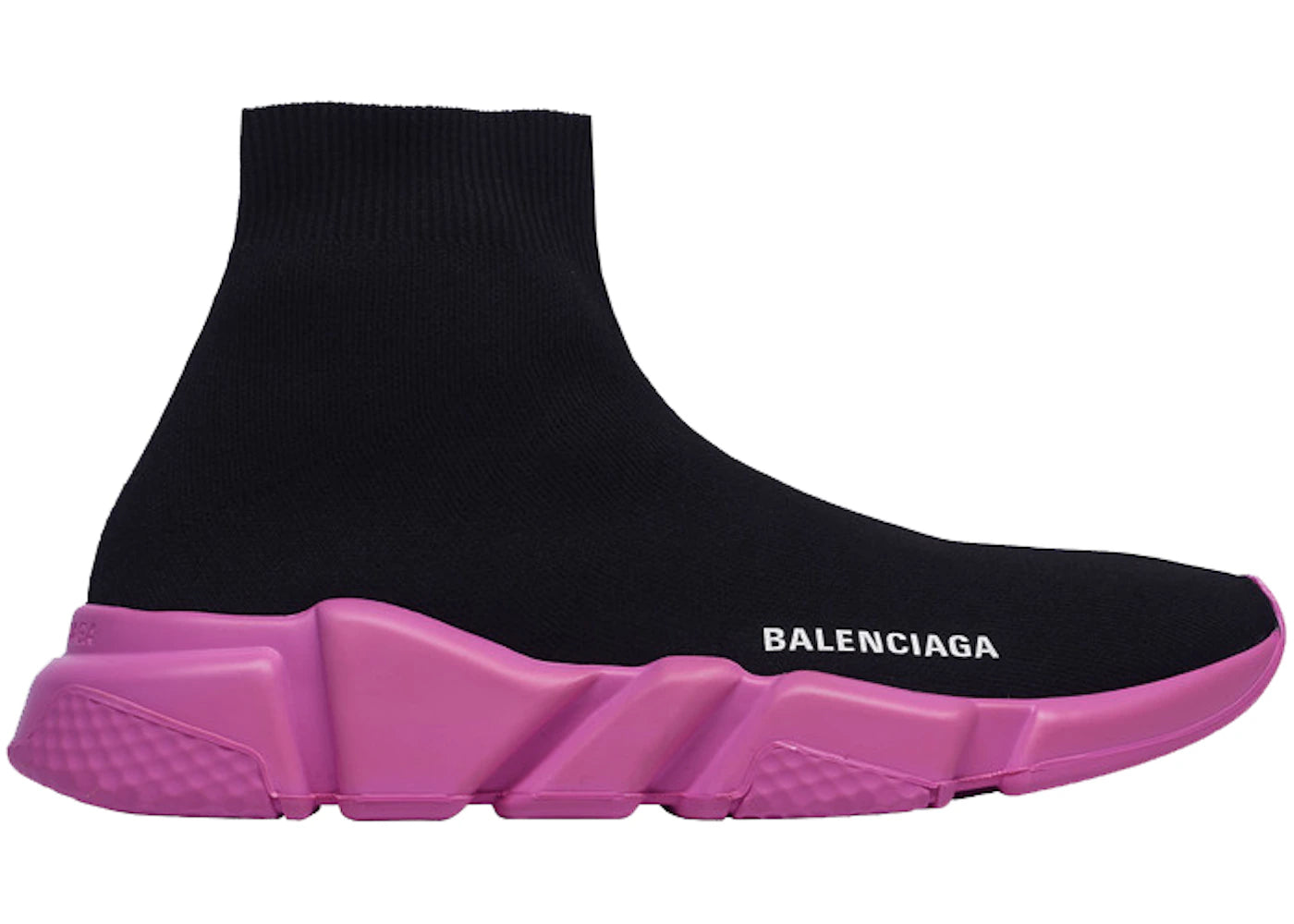 Balenciaga Speed Sneakers Black Pink Sole (Women's)