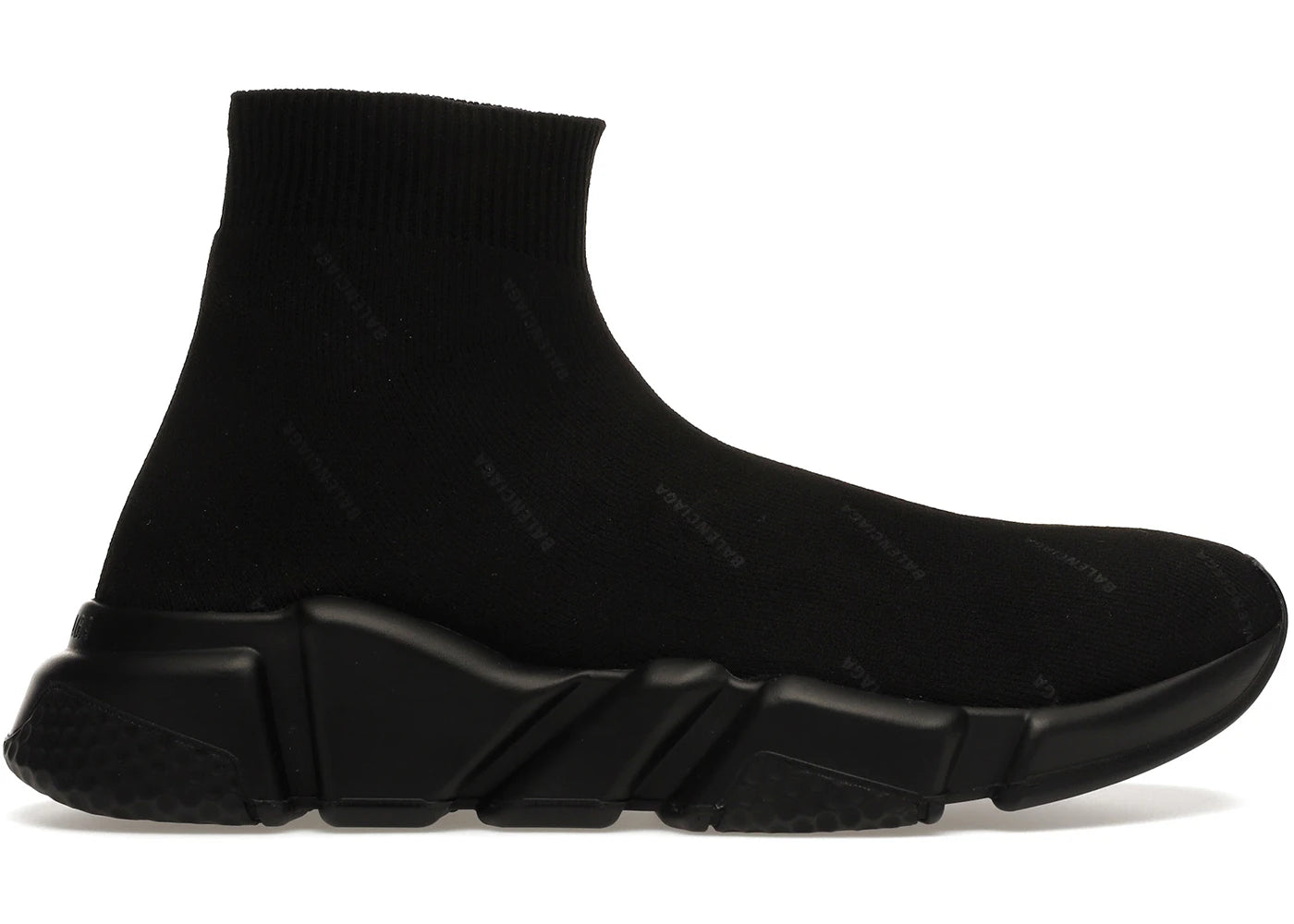 Balenciaga Speed Trainer All Over Logo Black Black (Women's)