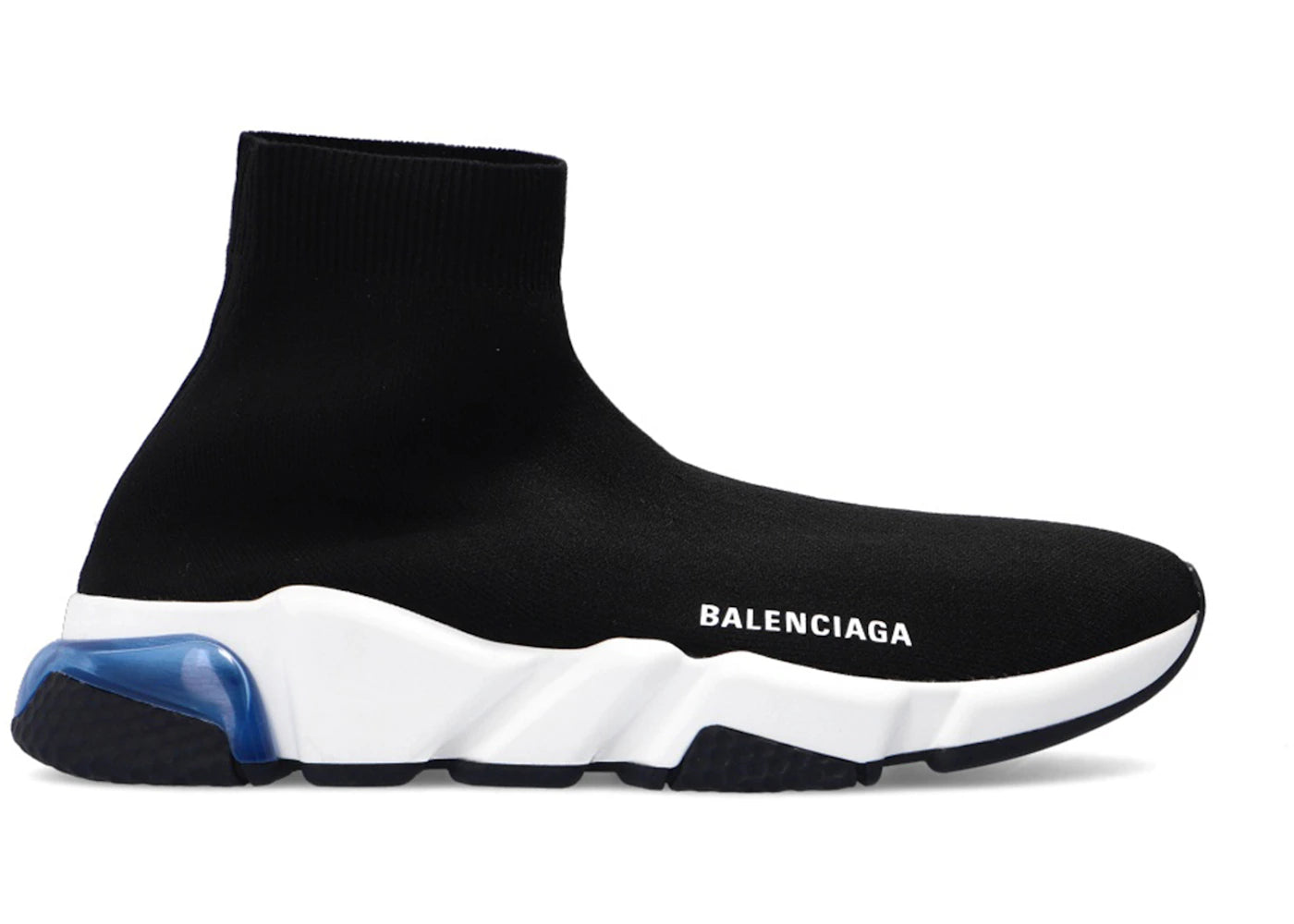 Balenciaga Speed Trainer Black Blue Clear Sole
