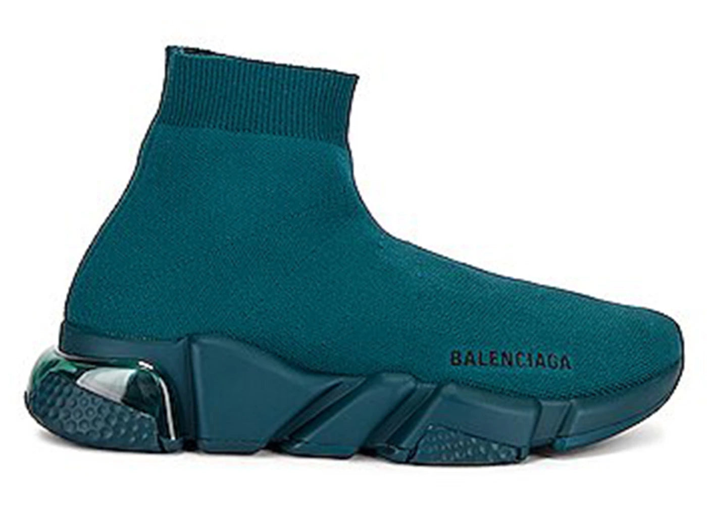 Balenciaga Speed Trainer Clear Sole Full Dark Green (Women's)