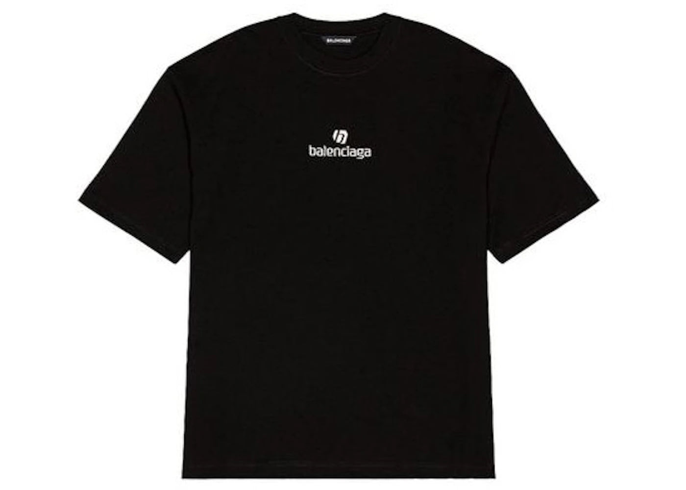 Balenciaga Sponsor Logo Small Fit T-shirt Black