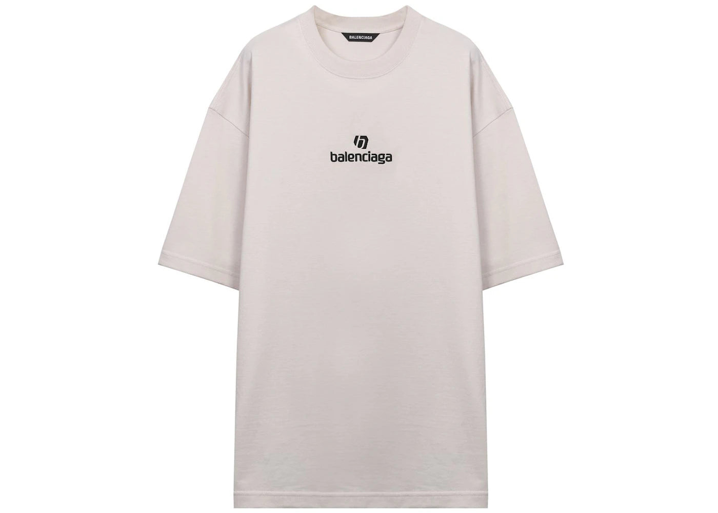 Balenciaga Sponsor Logo T-shirt Ivory