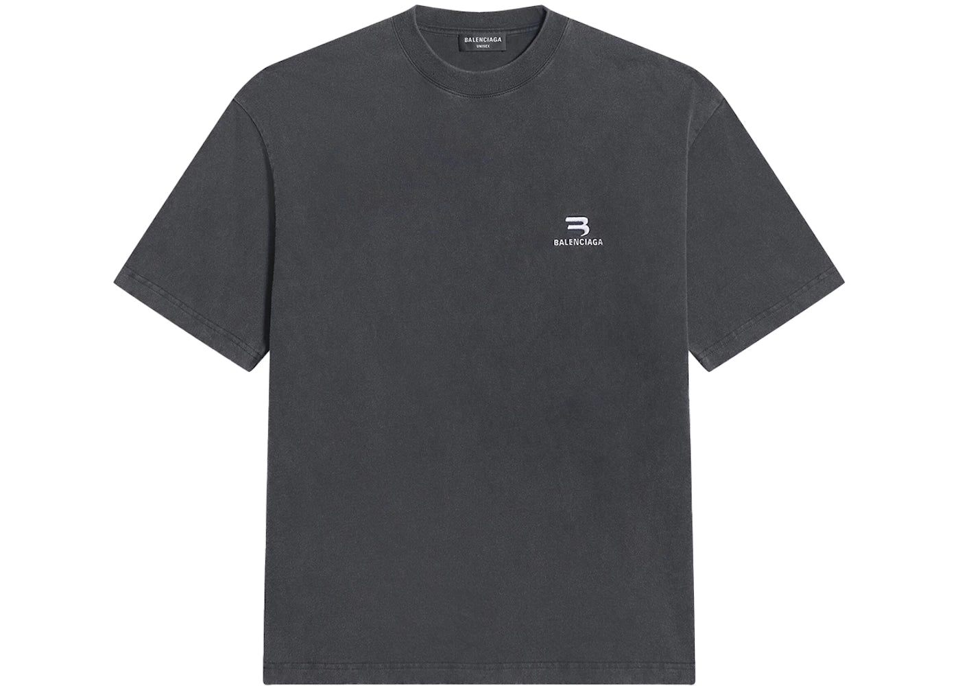 Balenciaga Sporty B Medium Fit T-Shirt Black/White