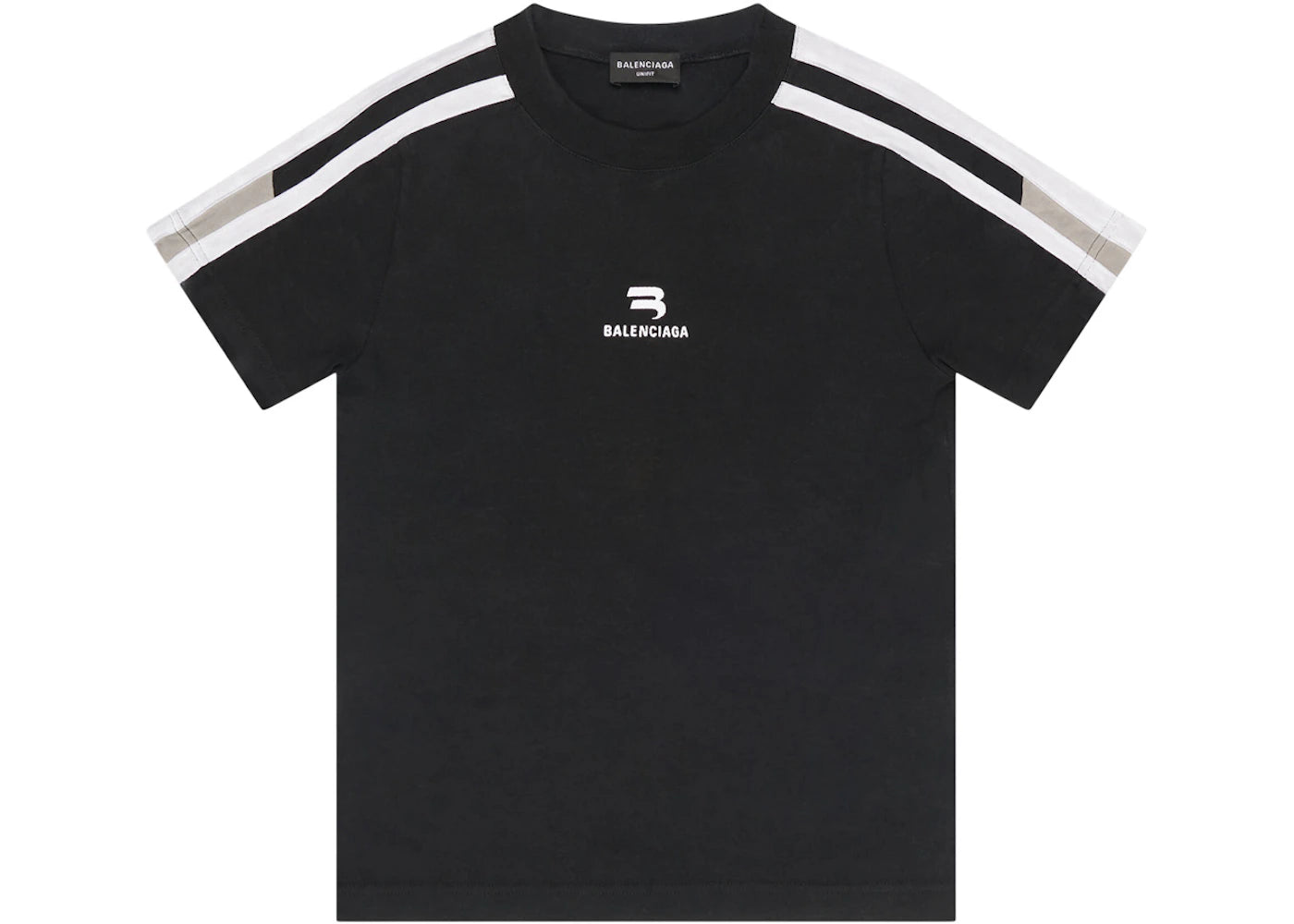 Balenciaga Sporty B Shrunk Tee Black/Grey/White