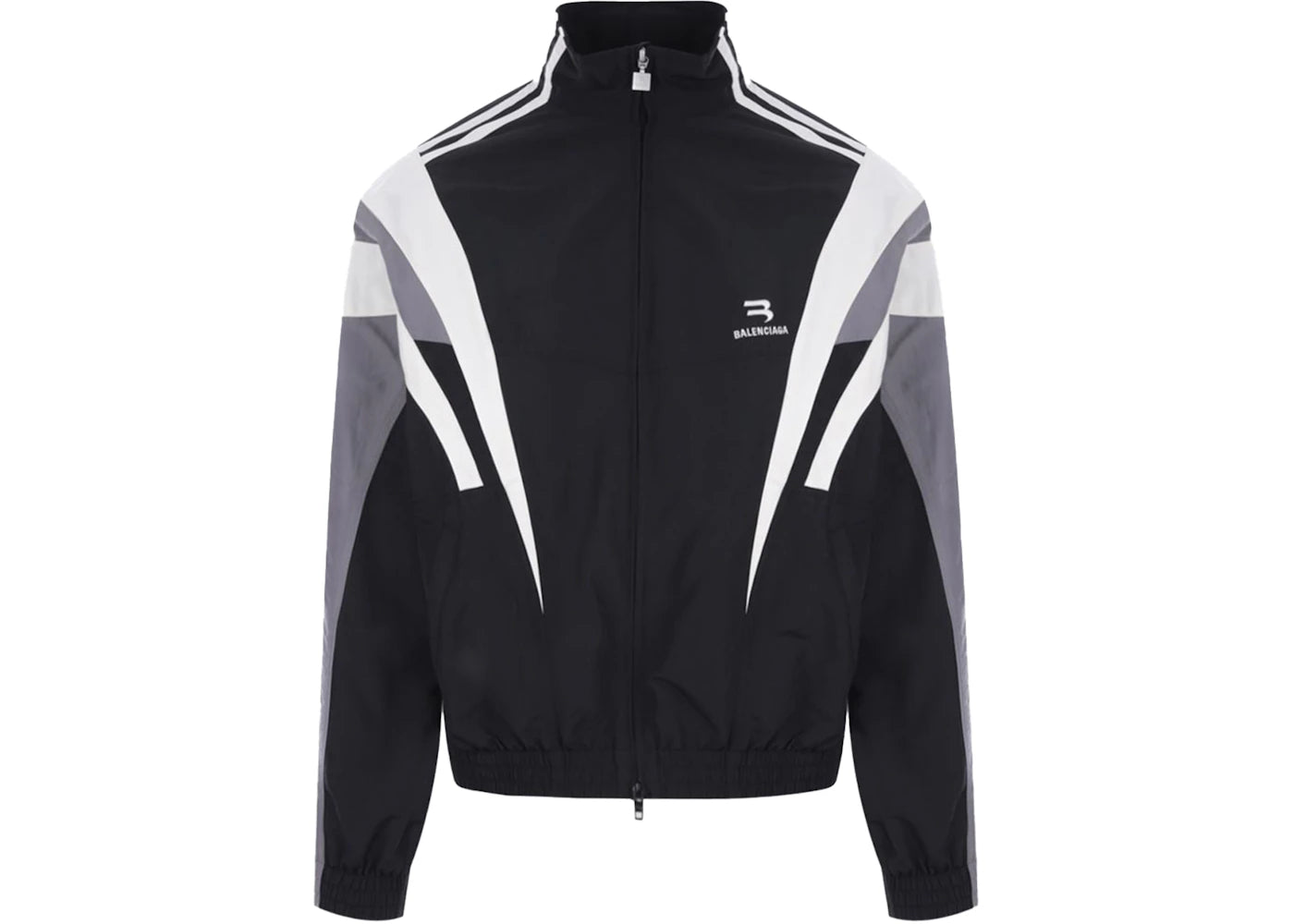 Balenciaga Sporty B Tracksuit Jacket Black/Grey/White