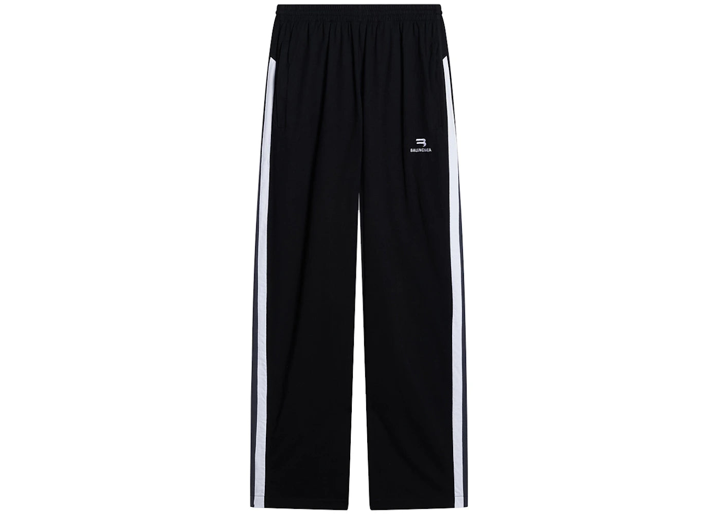 Balenciaga Sporty B Tracksuit Pants Black/Grey/White