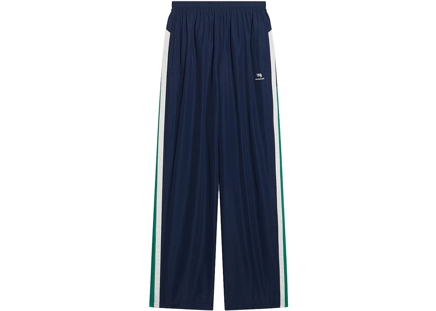 Balenciaga Sporty B Tracksuit Pants Dark Blue/Green/White